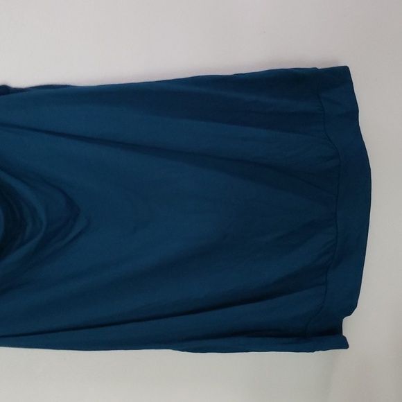 Express teal sequin back cowl neck tank top, sparkle glitzy tank top, Size small - Picture 3 of 8